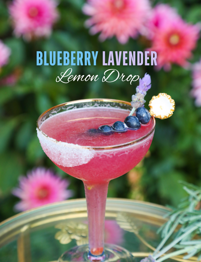 Blueberry Lavender Lemon Drop Martini